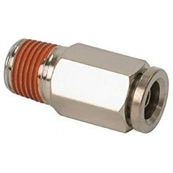 Viair 11866 0.12 in. NPT M to 0.12 in. Airline Straight Fitting - DOT Approved - 2 Piece