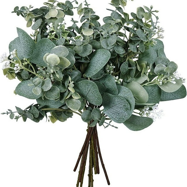 ViLaViDe Lifelike & Fruit Bearing Stem Inserts: Create Natural Artificial Green Plant Decorations, Green