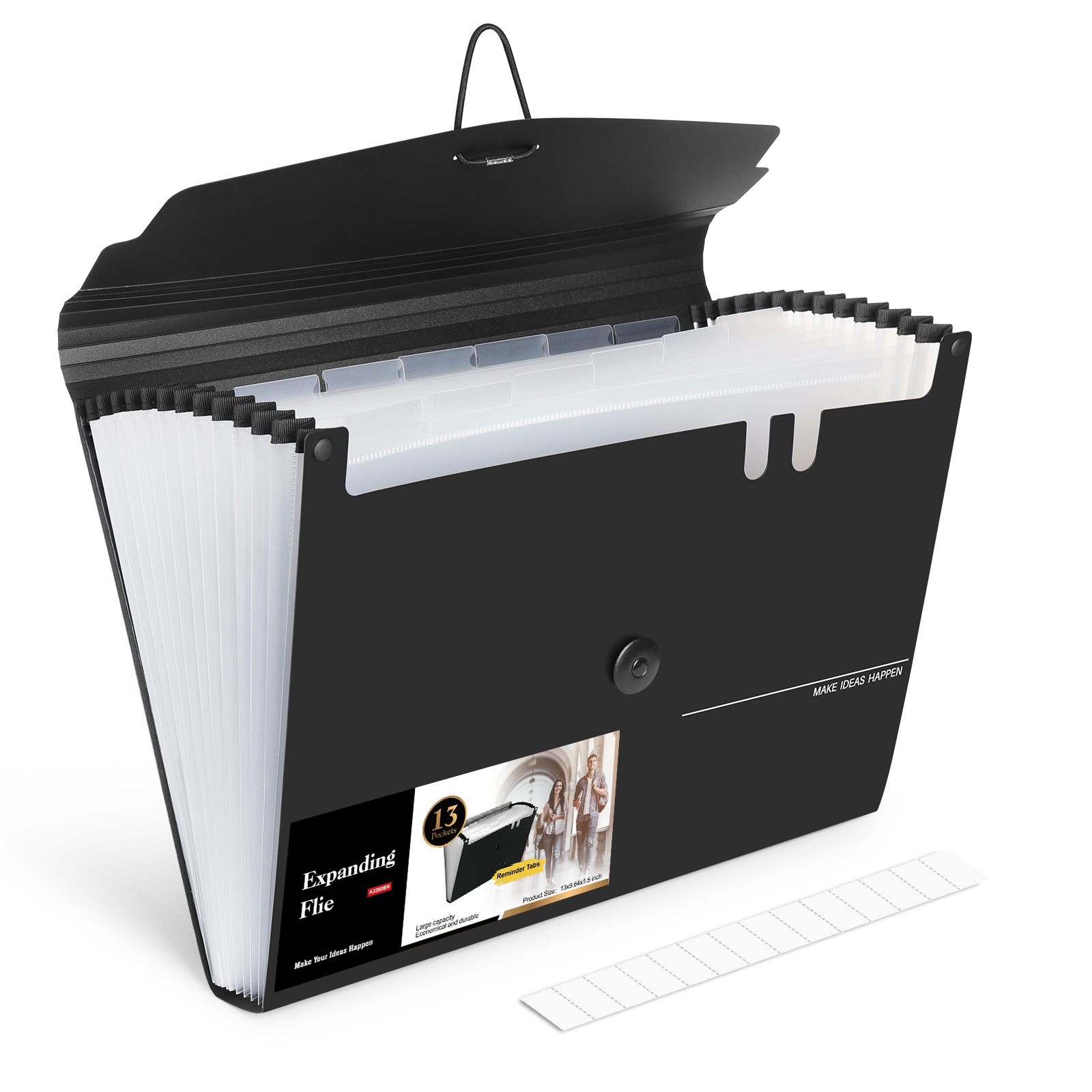 Smead Expanding File, Monthly (Jan.Dec.), 12 Pockets, Flap and Cord