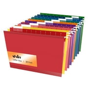 ViVin Hanging File Folders with 1/5 Cut Tabs, 1 Inch Expansion, 20 Pack Letter Size, for Home School Office(Assorted)