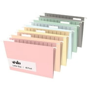 ViVin Hanging File Folders with 1/5 Cut Tabs, 48 Pack Letter Size, for Home School Office(Assorted)