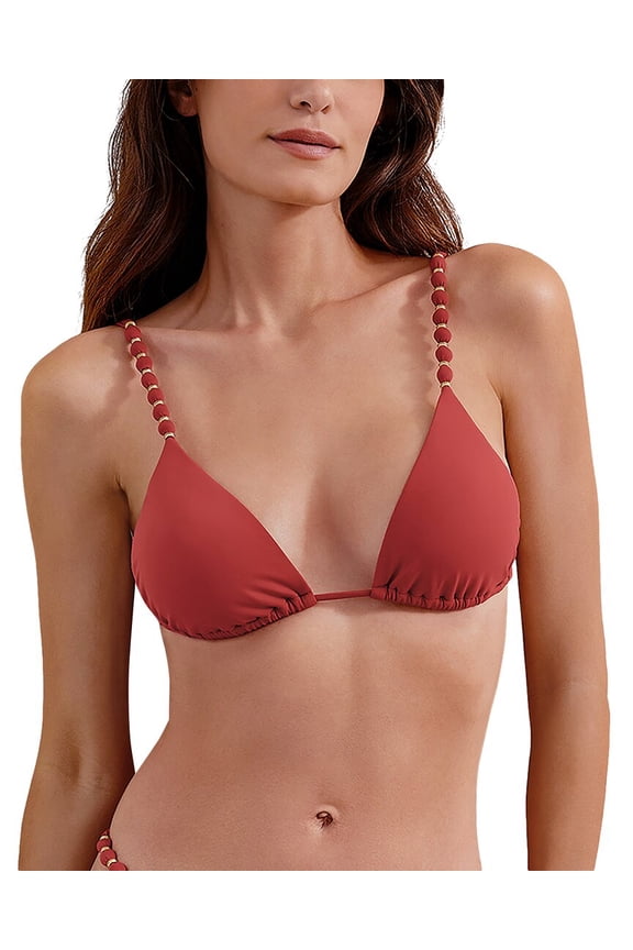 ViX womens Beads Tri Parallel Top, XL