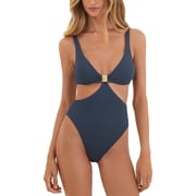 ViX womens Firenze Becky Mayra One-Piece, XL, Blue