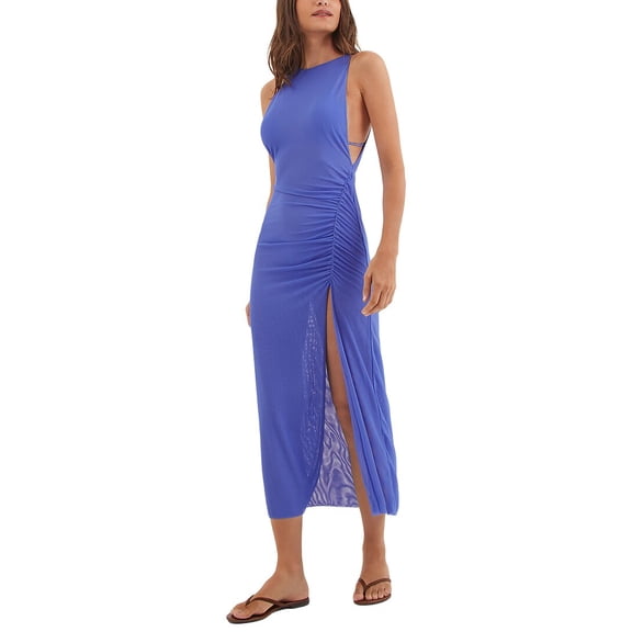 ViX womens Getty Long Cover-Up, l, Blue