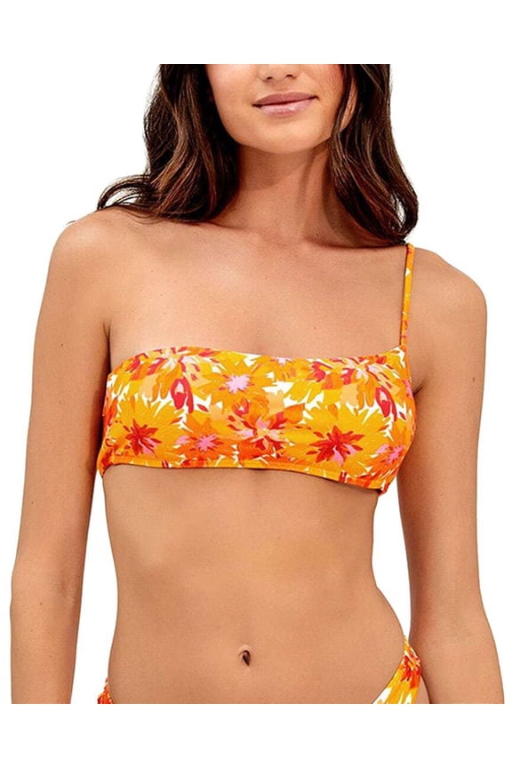 ViX womens Lowana Mustard Ana Bandeau Top, 2/SMALL