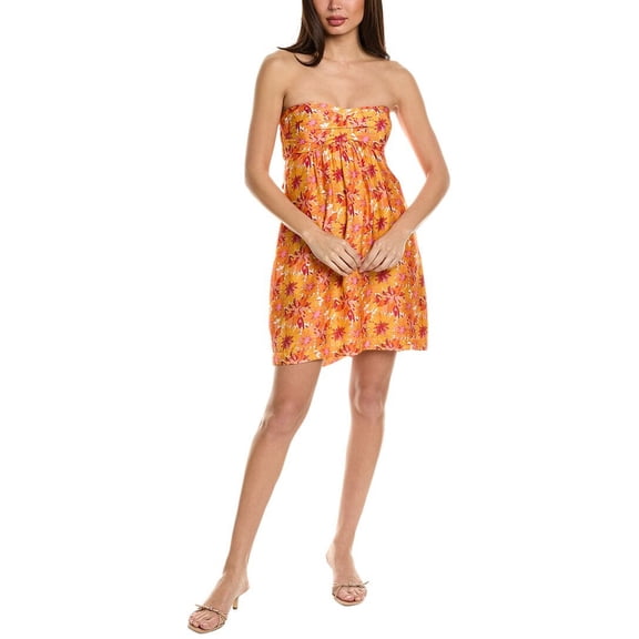 ViX womens  Lowana Mustard Chloe Mini Dress, 0/XSMALL
