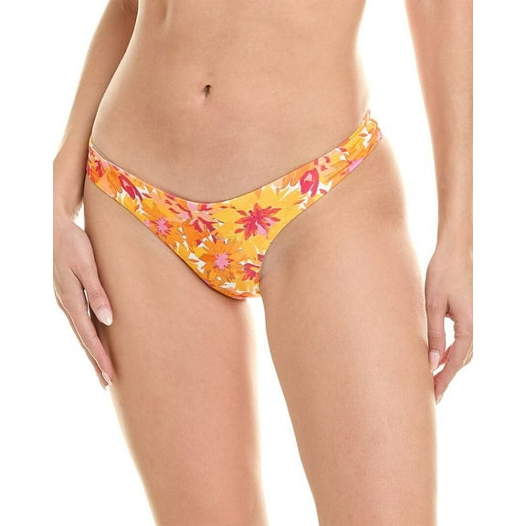 ViX womens Lowana Mustard Giulia Brazilian String Bottom, 6/LARGE