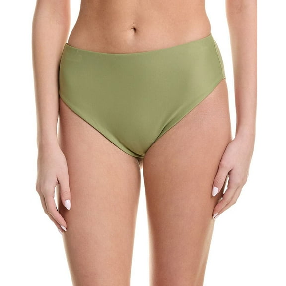 ViX womens  Solid Bela Hot Pant Full Bikini Bottom, xs, Green