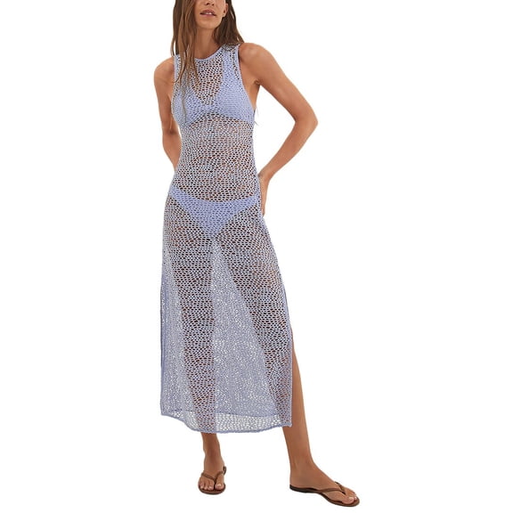 ViX womens  Twist Long Cover-Up, l, Blue