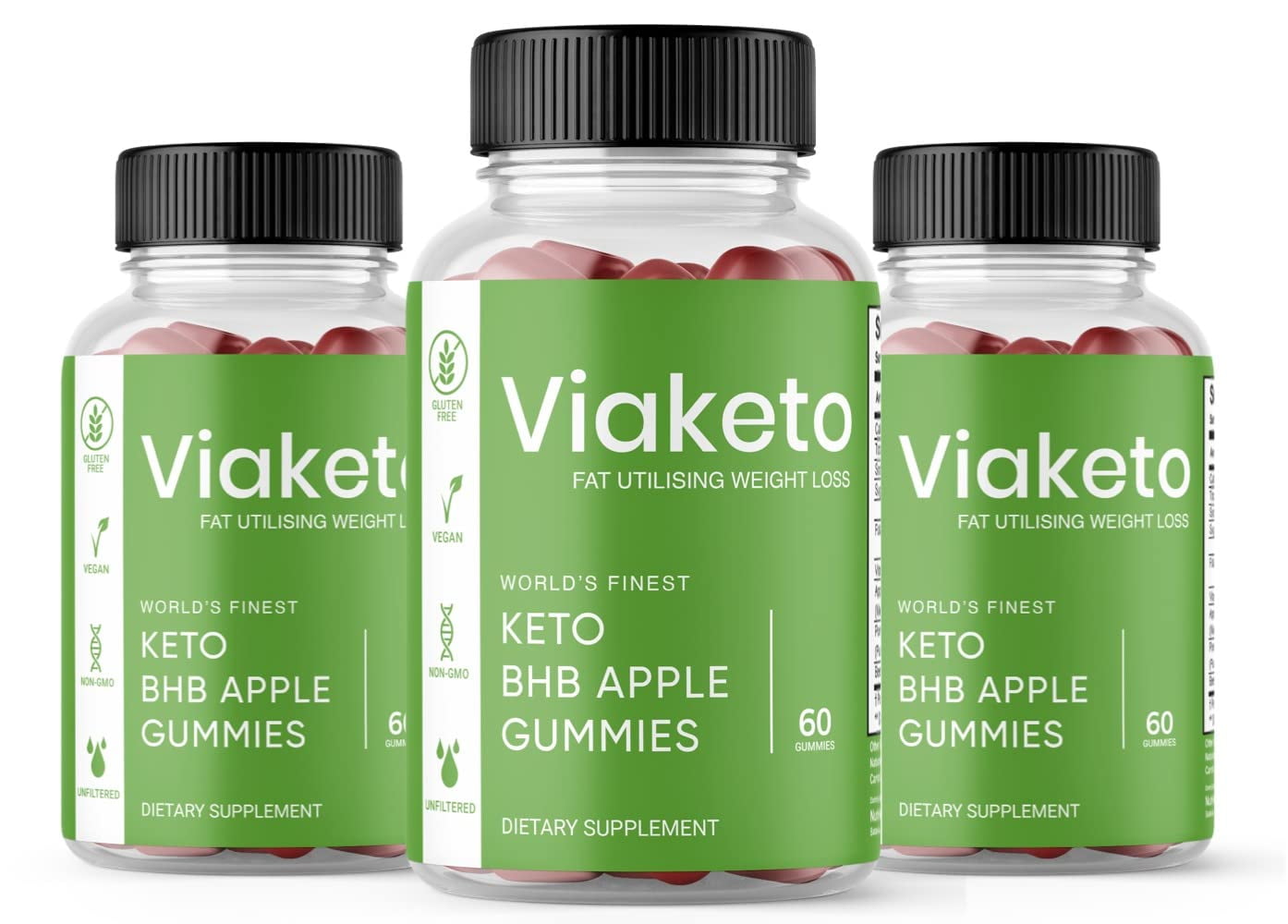 Via Keto Apple Cider Gummies, 180 Count