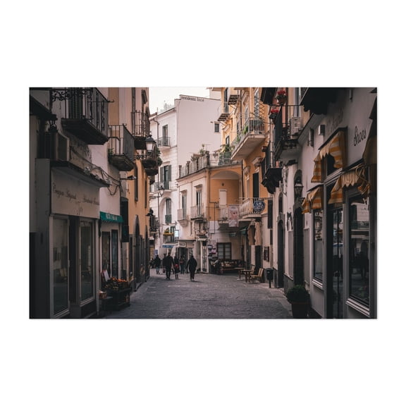 Via Lorenzo D'Amalfi 02 - Amalfi Campania Italy Photography Unframed Wall Art Print 8 x 12 inches