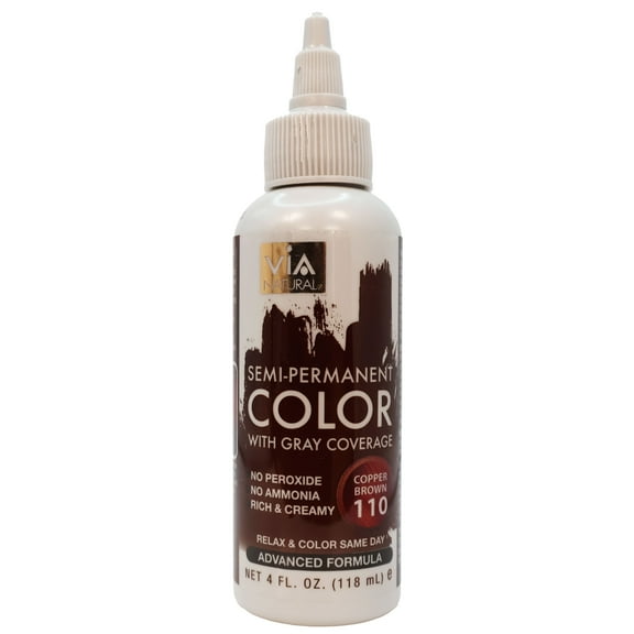 Via Natural Hair Color 110 Copper Brown 4 Oz.