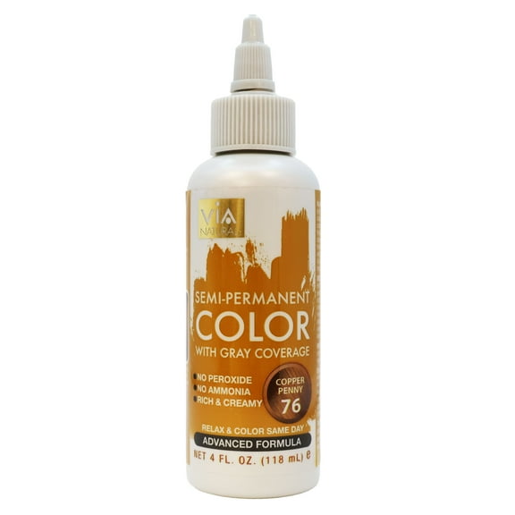 Via Natural Hair Color 76 Copper Penny 4 Oz., Pack of 3