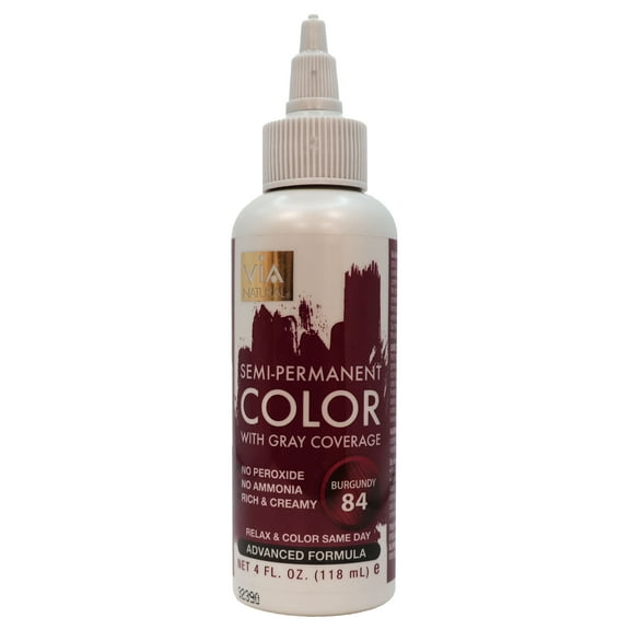 Via Natural Hair Color 84 Burgundy 4 Oz.