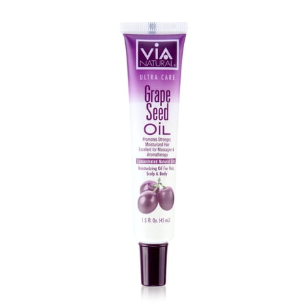 Via Natural Ultra Care Grape Seed Oil Concentrated Natural Oil 1.5 oz (PACK OF 3)