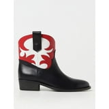 Via Roma 15 Flat Ankle Boots Woman Red Woman - Walmart.com