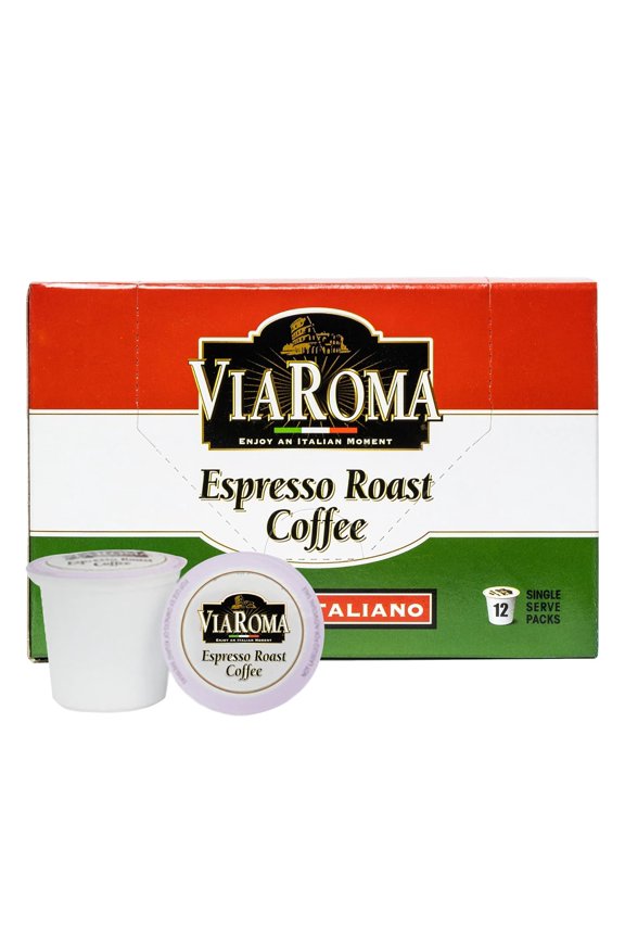 Italian Espresso Dark Roast Single Serve Coffee Cups - 12 Count