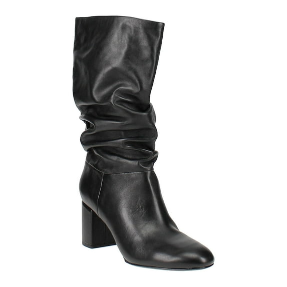 Via Spiga | Naren Slouchy Leather Tall Boots | Black | Size 10