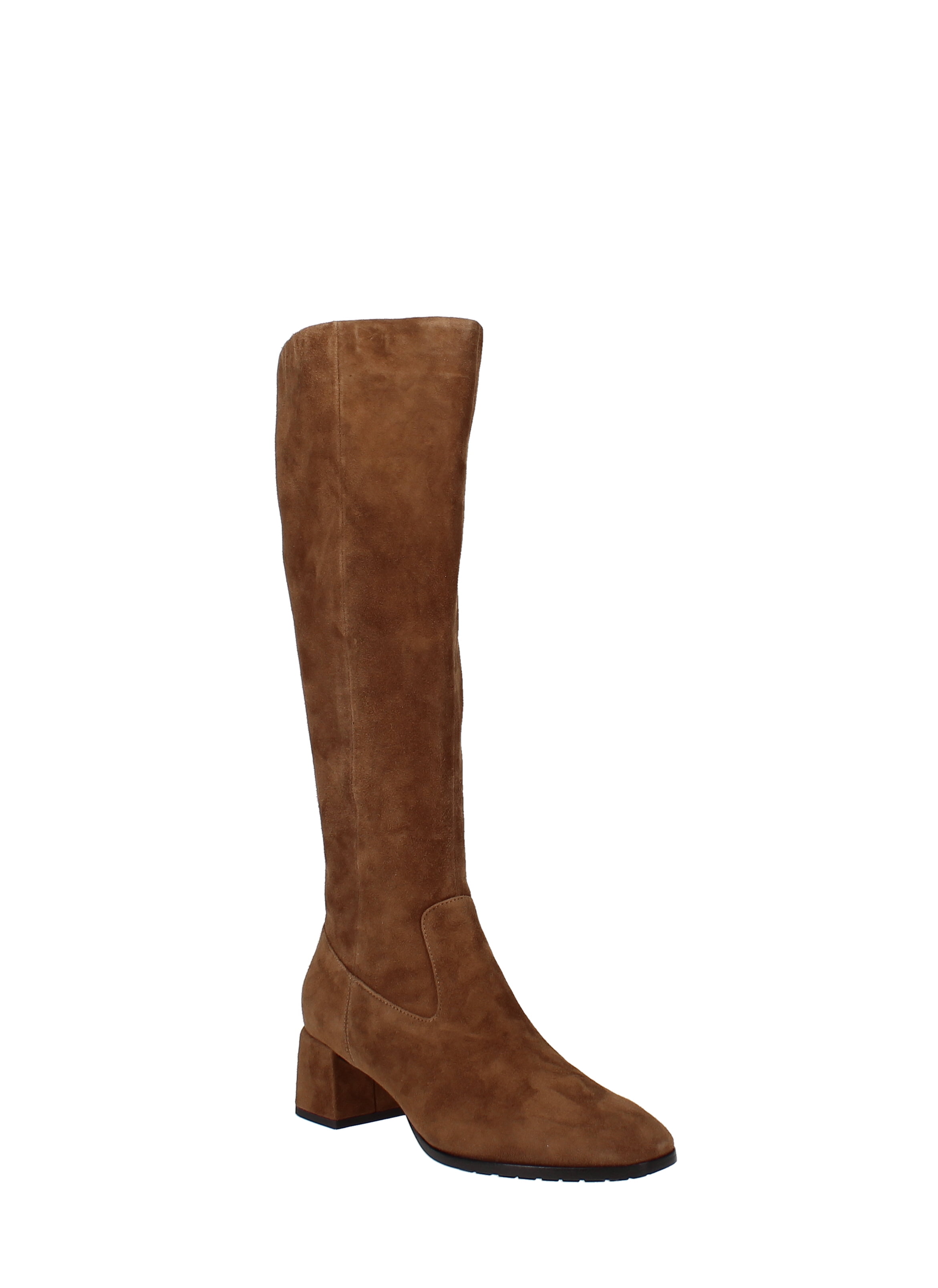 Via Spiga Sanora Block Heel Tall Boots Tan Size