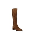 thumbnail image 1 of Via Spiga | Sanora Block Heel Tall Boots | Tan | Size 6, 1 of 8