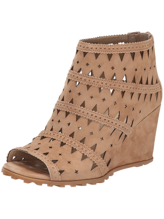 Women's Latanya Wedge Sandal, Light Camel, 10 M US