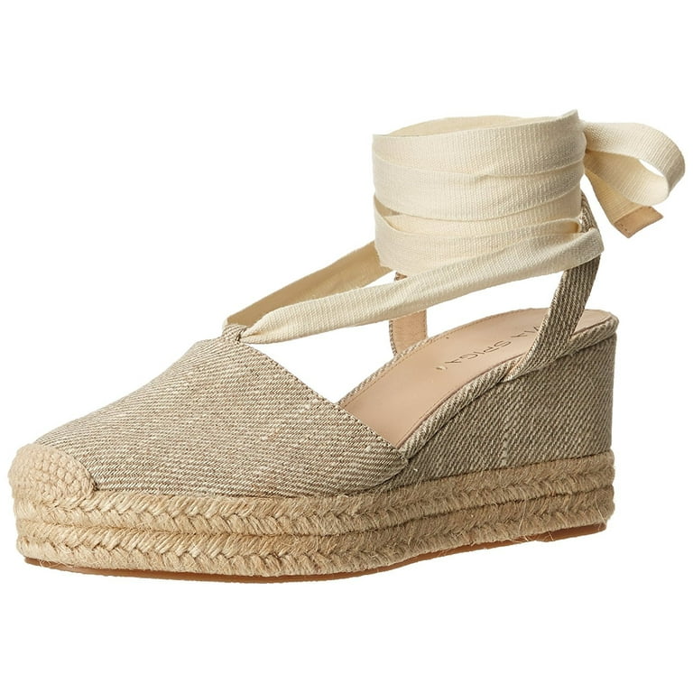 Via Spiga Women's ralina Espadrille Sandal, Natural/ECRU, M US