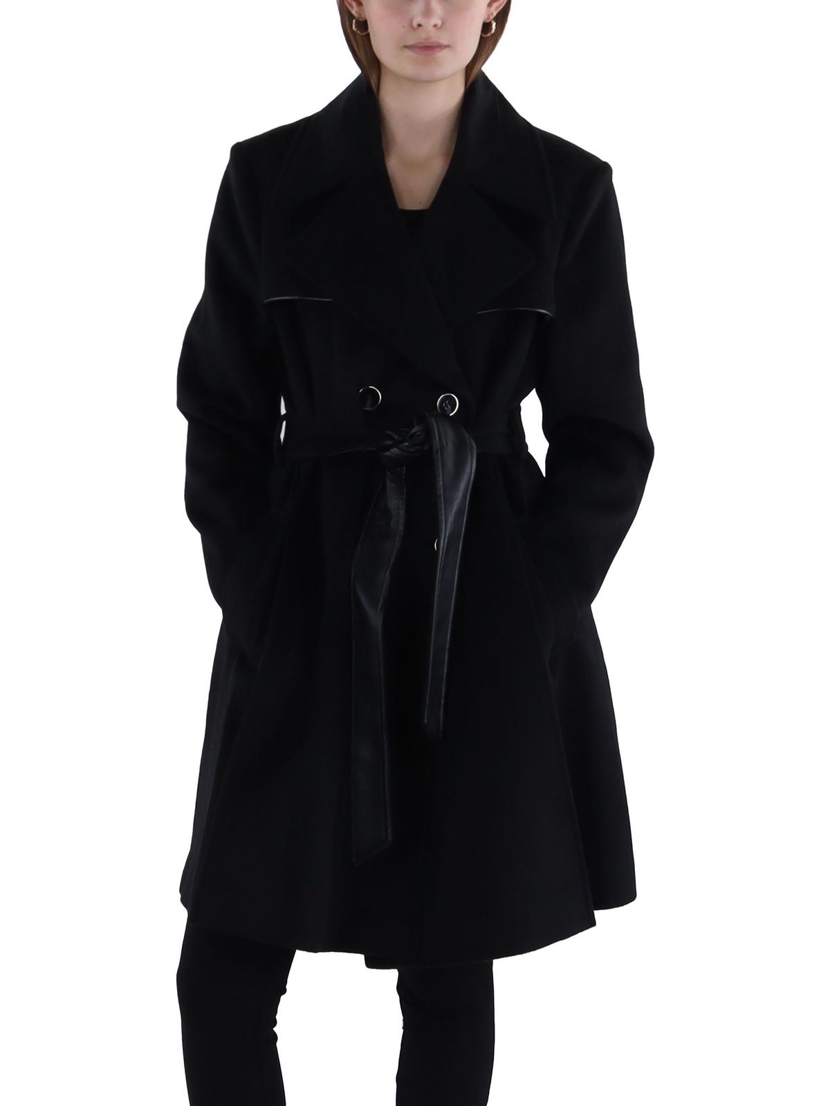 Via Spiga Womens Wool Double-Beasted Trench Coat - Main Image