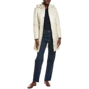 Via Spiga womens Box Quilt Walker Coat, xs, Gold