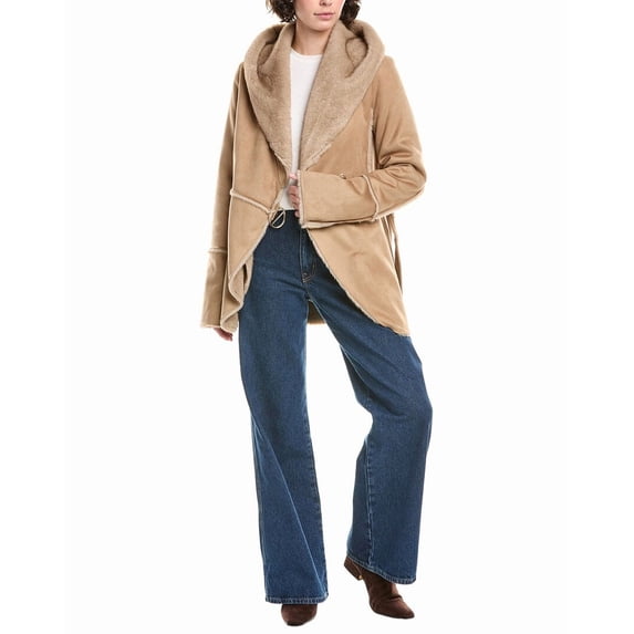 Via Spiga womens Hooded Jacket, m, Tan