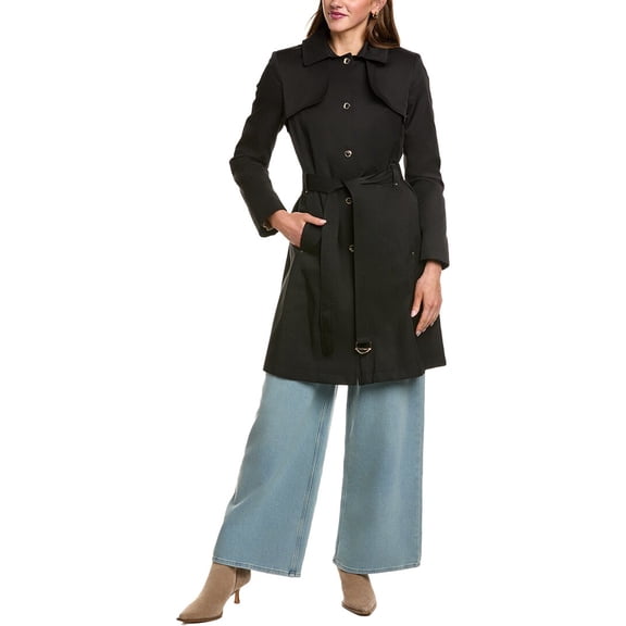 Via Spiga womens Mac Coat, s, Black