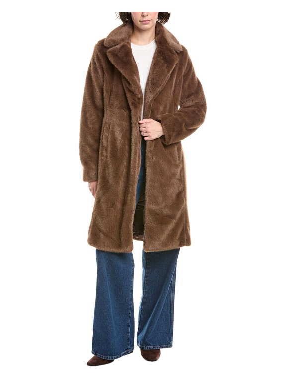 womens Reefer Jacket, XL, Brown