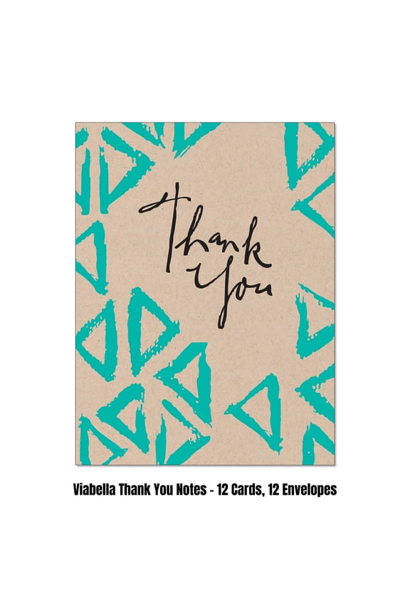 Appreciation Thank you Card Assortment - 12 Cards, 12 Envelopes