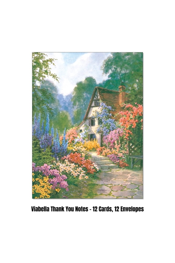 Chalet Thank you Card Assortment - 12 Cards, 12 Envelopes