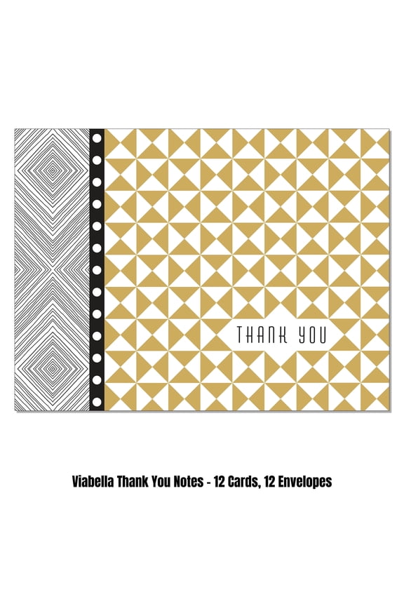 Tringles Thank you Card Assortment - 12 Cards, 12 Envelopes