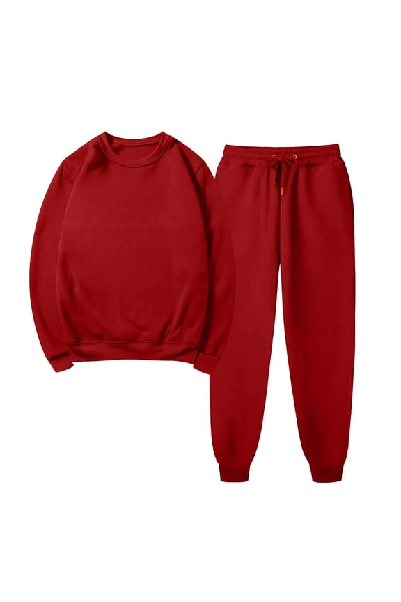 Athletic Sets for Women Women Sports Sweat Set Sweatsuit Fleece 2 Piece Joggers Tracksuit Outfits Crop Sweatshirt Sweatpants Sets