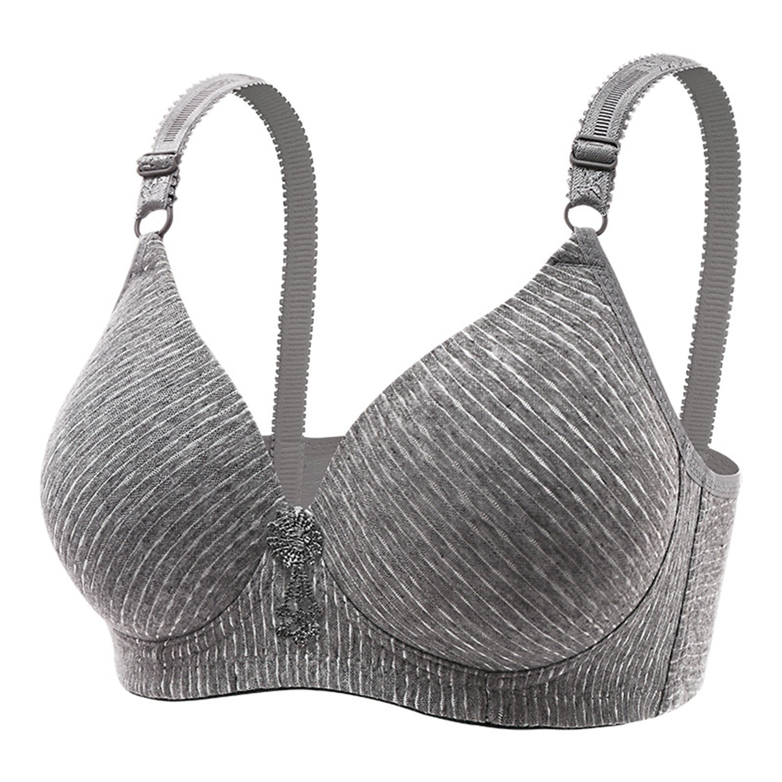Viadha pasties bras for women Lace Thin Soft Steel Ring Big Chest Show  Small Gathering Bra Underwear Set