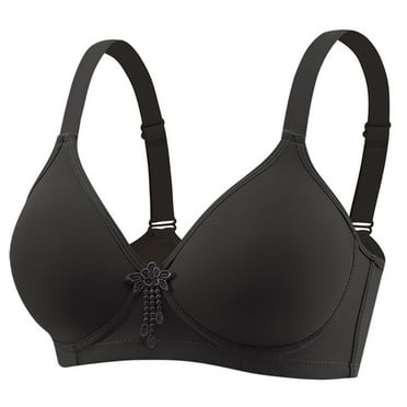 Viadha Bras for Women Wirefree Women's Underwear Women's Thin Wireless Bra XL Solid Color Bra