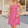 thumbnail image 1 of Viadha Casual Summer Dress Women Casual Loose Tank Dress Beach Pocket Sundress Sleeveless Dresses, 1 of 1