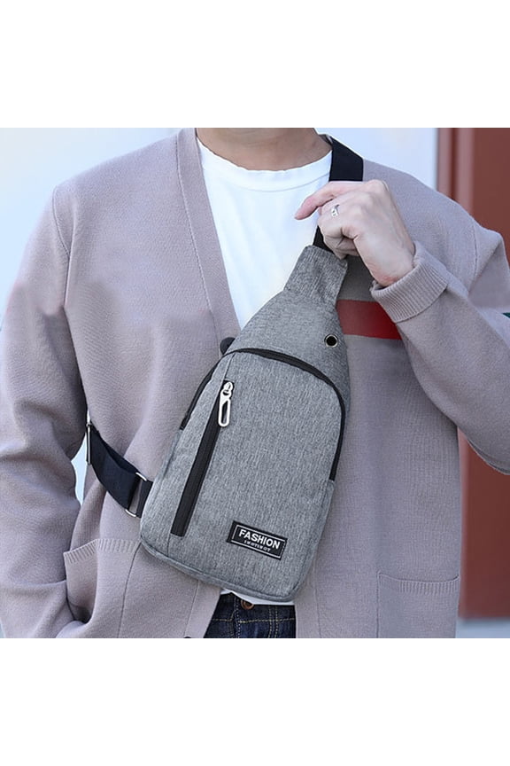 Under 5 Storage Bag & Travel Bag Small Sling Bag Crossbody Chest Shoulder Water Resistant Sling Purse One Strap Travel Bag for Men Women with Earphone Hole