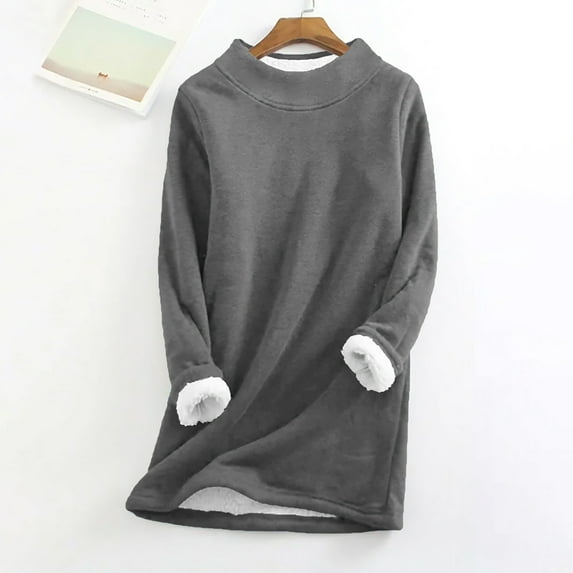 Viadha Halloween Sweatshirts Women's Large Loose Raglan Top Thickened And Velvet Lamb Wool Warm Fit Underlay