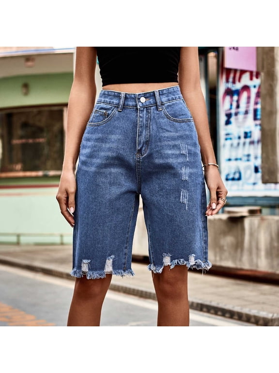 Lounge Pants Women Button Zipper Short Summer Mid Waist Pockets Half Shorts Pants Plus Size Pants for Women