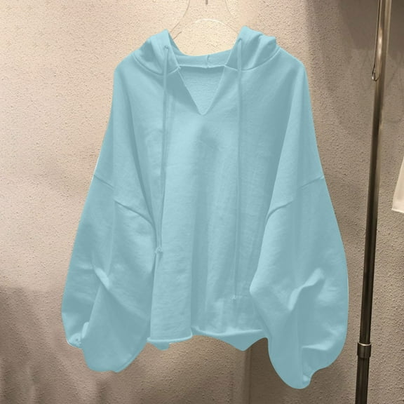 Viadha Mama Sweatshirt Fashion Casual Long Sleeve Ladies Sweatshirts with Hood Solid Tops Fall Tops