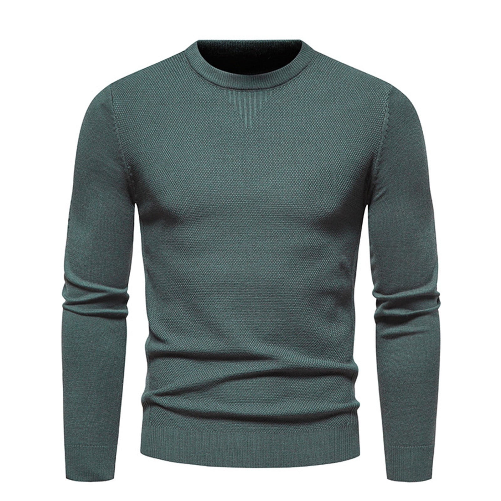 Men's Solid Color Knit Pullover Sweater Casual Ethiopia Ubuy