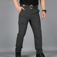 thumbnail image 1 of Viadha Mens Cargo Pants under $5 Elastic Waist Casual Sports Trousers Pants with Multi-Pockets, 1 of 4