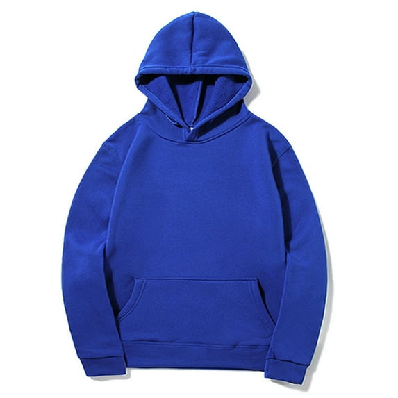 Viadha Mens Sweatshirt Men's Relaxation Sport Hooded Pullover Sweatshirt Long Sleeve Solid Hoodie