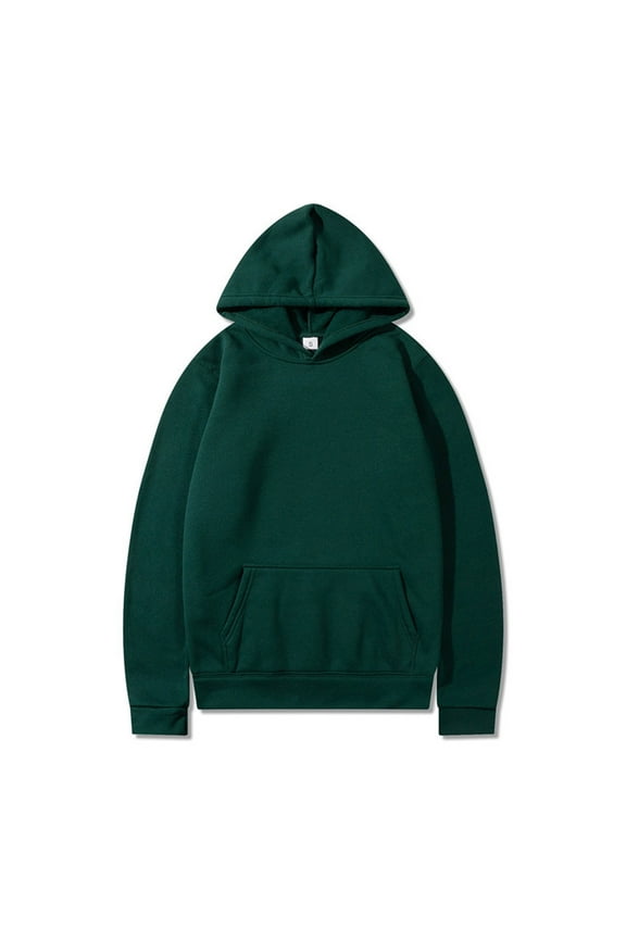 Mens Sweatshirts Hoodies Men's Relaxation Sport Hooded Pullover Sweatshirt Long Sleeve Solid Hoodie