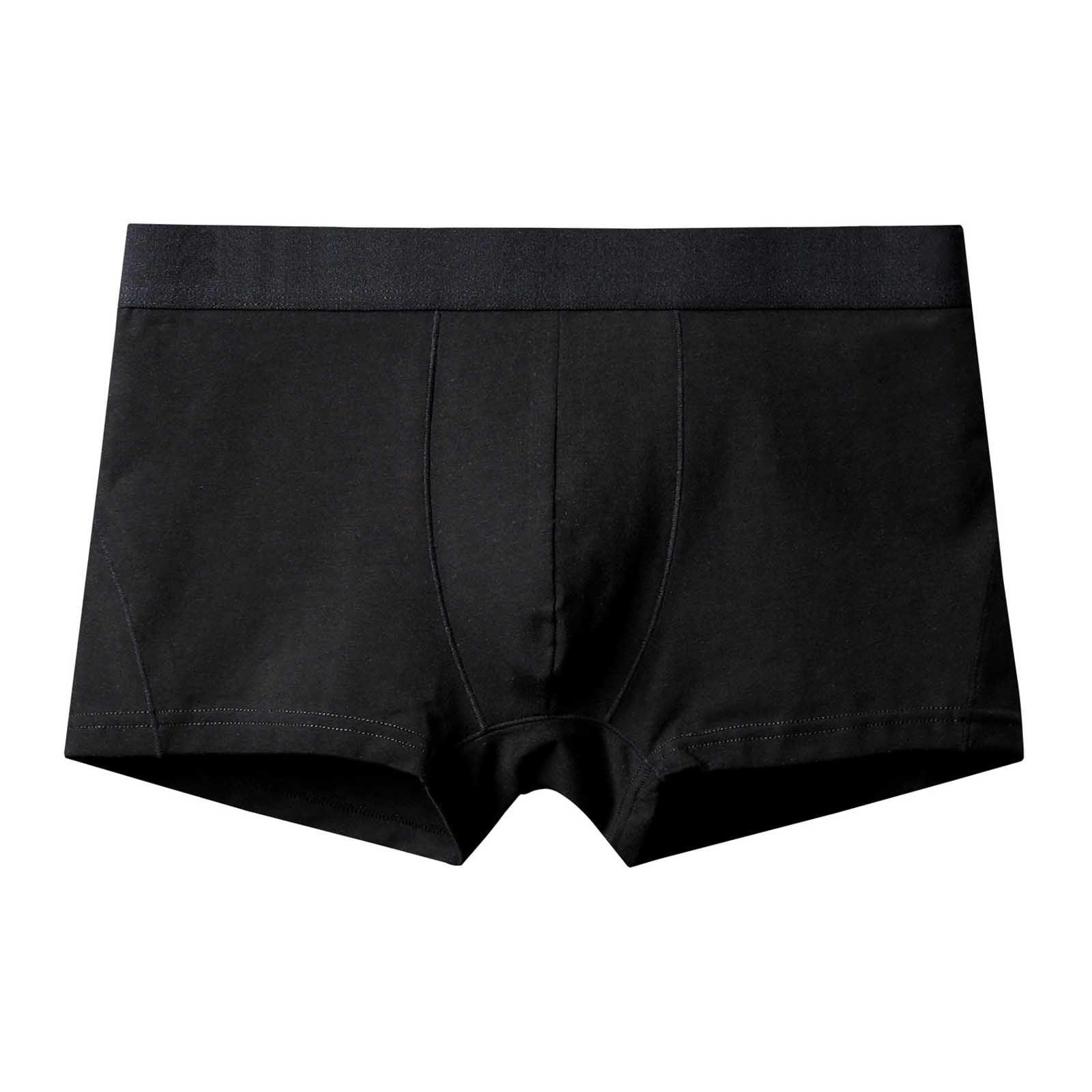 Men's Bamboo Viscose/Cotton Boxer Style Underwear Black Color - 5-pack