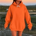 thumbnail image 1 of Viadha Plus Size Hoodies for Women Fleece Hooded Sweatshirts Oversized Pullover Long Sleeve Ladies Tops with Pockets, 1 of 5
