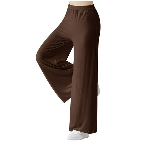 Viadha Plus Size Pants for Women Loose High Waist Wide Leg Pants Workout Out Leggings Casual Trousers Yoga Gym Pants Womens Wide Leg Trousers