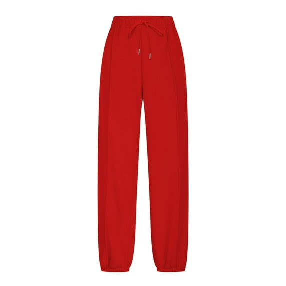 Viadha Plus Size Sweatpants for Women Casual Solid Elastic Waist Drawstring Pants Joggers Pants Soft Sweatpants Lounge Pants with Pockets